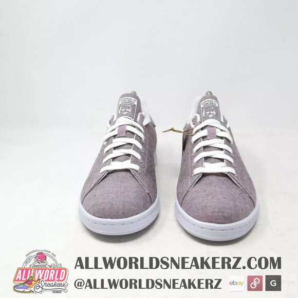 adidas Stan Smith Tennis Sneaker Recycled Textile MORPHLON® GY5460 Purple Grey - Picture 4 of 12
